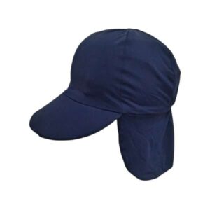GORRO LICRA AZUL VISERA SIRI CON TAPA CUELLO