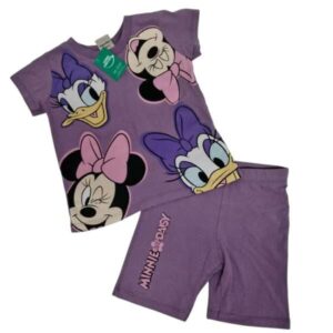 CONJ.REMERA LILA SHORT MINNIE DAISY PAPPOLINO DISNEY T4