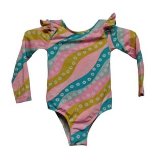 MALLA CON MANGAS ROSADA CELESTE AZUL FLORES ACCESORIES T4