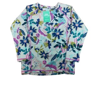 REMERA LYCRA PARA PLAYA MULTICOLOR FLORES MARIPOSAS SACKS T 6