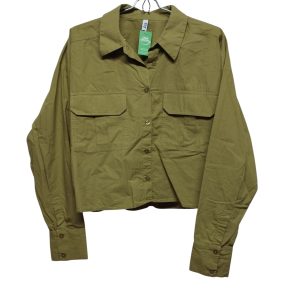 CAMISA CORTA TELA VERDE BOLSILLOS GRANDES INDIAN T L