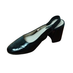 ZAPATO NEGRO TALON ABIERTO ZARA T 39 MCH INT