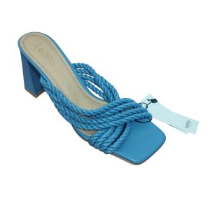 SANDALIA TIRA TRENZADA AZUL LOLITA T 39 NUEVA