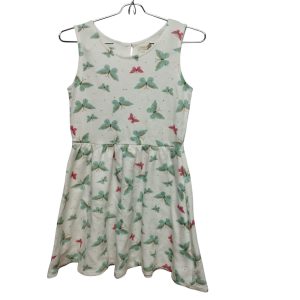 VESTIDO SIN MANGAS BCO MARIPOSAS SFERA T 11-12