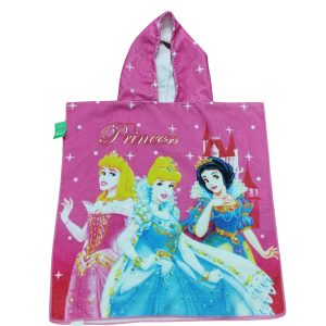 PONCHO TOALLA FUXIA PRINCESS