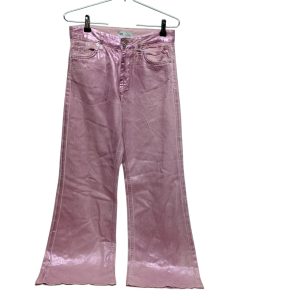 JEAN WIDE LEG ROSADO BRILLOSO BARBIE ZARA T 34