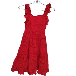 SOLERA BRODERIE ROJA CRUZADO ESPALDA ZARA T 10