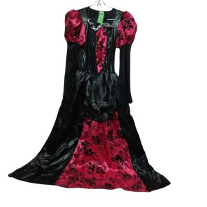 DISFRAZ VAMPIRA ROJO NEGRO T 12 APROX