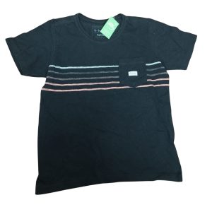 REMERA NEGRA RAY CELESTE ROJA FUZARKA T9/10