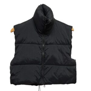 CHALECO NYLON NEGRO CORTO T M