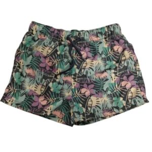 SHORT GRIS HOJAS COLORES BAS T4