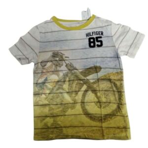 REMERA BLANCA CELESTE AMARILLA HILFIGER TOMMY T6/7