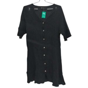 VESTIDO CAMISA BAMBULA NEGRO BLUE KISS T XL AP M