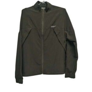 CAMPERA DEPORTIVA TELA FINA VERDE WILSON T L NUEVA CON DET MANGA