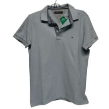 REMERA CHOMBA CELESTE TOMMY HILFIGER TS PEQ MCH CUELLO