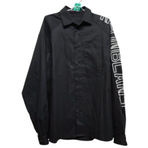 CAMISA NEGRO BCO LOGO EN MANGA NEON BLANC T M GRANDE
