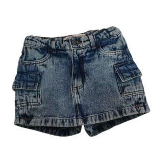 POLLERA SHORT JEAN CARGO FUZARKA T5/6