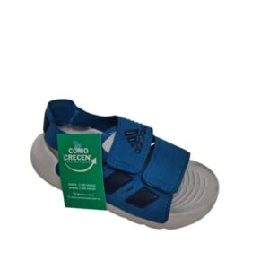 SANDALIAS GOMA CELESTE AZUL BLANCO ADIDAS T25