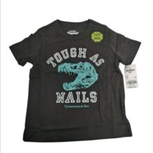 REMERA GRIS TOUGH AS DINO OSHKOSH T4 NUEVA