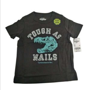REMERA GRIS TOUGH AS DINO OSHKOSH T4 NUEVA