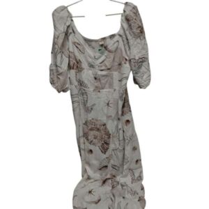 VESTIDO BLANCO MARRON CABALLITO DE MAR MARFINNO TL