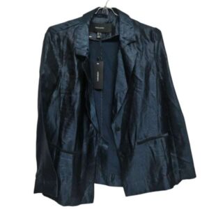 BLAZER TELA AZUL METALIZADO VERO MODA T36 NUEVO