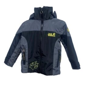 CAMPERA DOBLE NEGRO GRIS CON OTRA POLAR NEGRA JACK WOLFSKIN T 4 AP