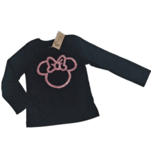 REMERA M/L AZUL MINNIE LENTEJUELAS DISNEY T3