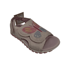 SANDALIAS ROSADAS BRILLOS MARIPOSA BIBI T24 DET PLANTA
