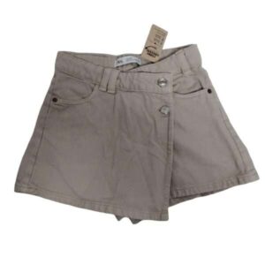 SHORT POLLERA JEAN BEIGE ZARA T 07