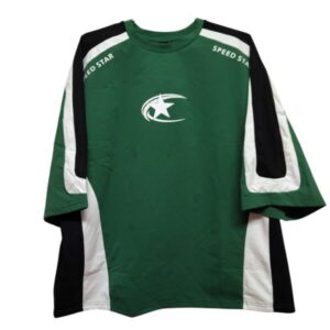 REMERA ALG ELASTIZADA VERDE NEGRO BCO SPEED STAR MANFINITY T M