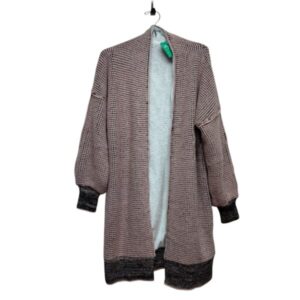 SACON DE LANA ROSA NEGRO INTERIOR PIEL BCO INDIAN TL (TALLE M APROX)