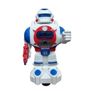 ROBOT BLANCO AZUL ROJO SONIDO LUZ