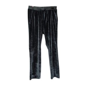 PANTALON PIEL DE DURAZNO ZARA T 8 AZUL BRILLOS