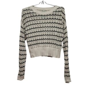 BUZO HILO CALADO BLUESTEEL T P BLANCO NEGRO ONDAS