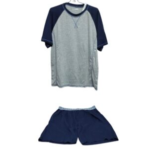 PIYAMA CONJUNTO REMERA SHORT ALG KAYSER T L GRIS AZUL