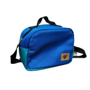 LUNCHERA BAS AZUL CELESTE NEGRO