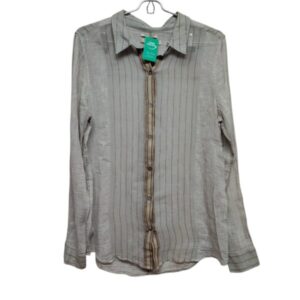 CAMISA M/L ROCKFORD T L GRIS MARRON BEIGE RAYAS