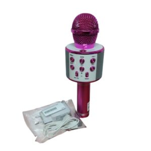 MICROFONO FUXIA CON ECO Y BWT C CARGADOR