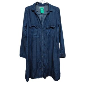 CAMISA JEAN LARGA INDIAN T M AZUL