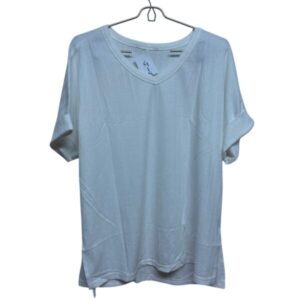 REMERA BLANCA REJIDA TS GRANDE NUEVA