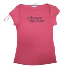 REMERA ROJA AVOIDING RED FLAGS STRADIVARIUS T S NUEVA
