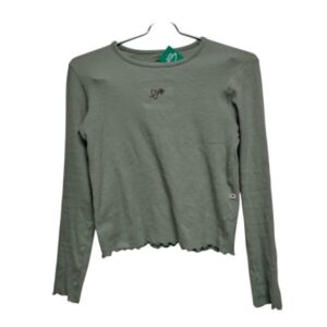 REMERA VERDE M/L CORAZON MARRON HERING T11/12