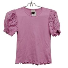 REMERA MORLEY ROSADA MANGAS ANCHAS CALADITAS FUZARKA T11/12