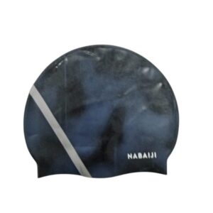GORRA NATACION SILICONA NABAIJI AZUL NEGRA GRIS
