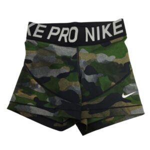 CALZA CORTA CAMUFLADA VERDE GRIS NIKE PRO T XS/8