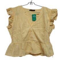 BLUSA AMARILLA CALADITA VOLADITO A COLLECTION TM