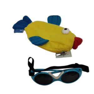 LENTES CELESTES ELASTICO NEGRO MIRA FLEX BY MOA ESTUCHE PEZ