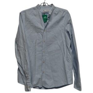 CAMISA CELESTE CUELLO MAO ZARA T S