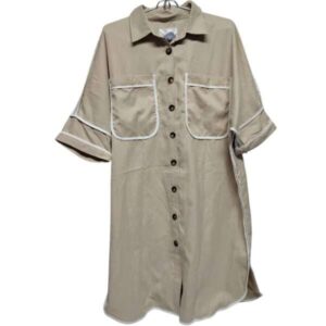 VESTIDO LIMITE T 3 XL APROX BEIGE NUEVO C ETIQ